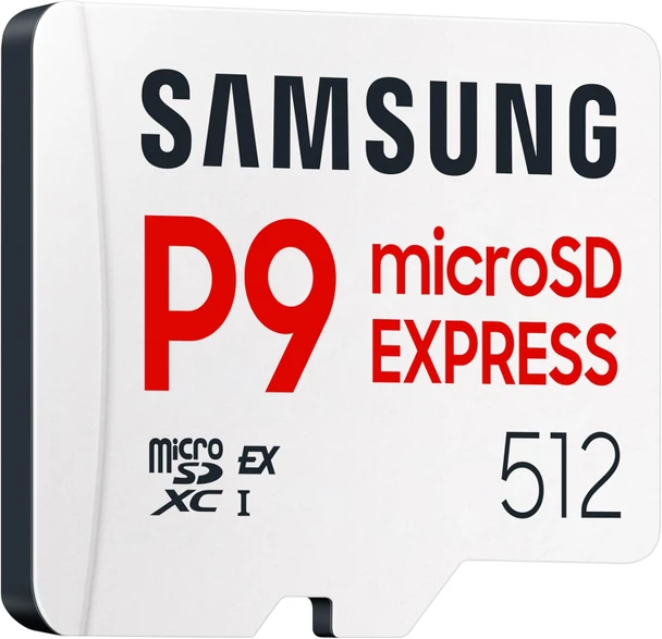 Samsung P9 Express 512GB microSD Express Card – 800MB/s, U3, V30, Switch 2 Ready