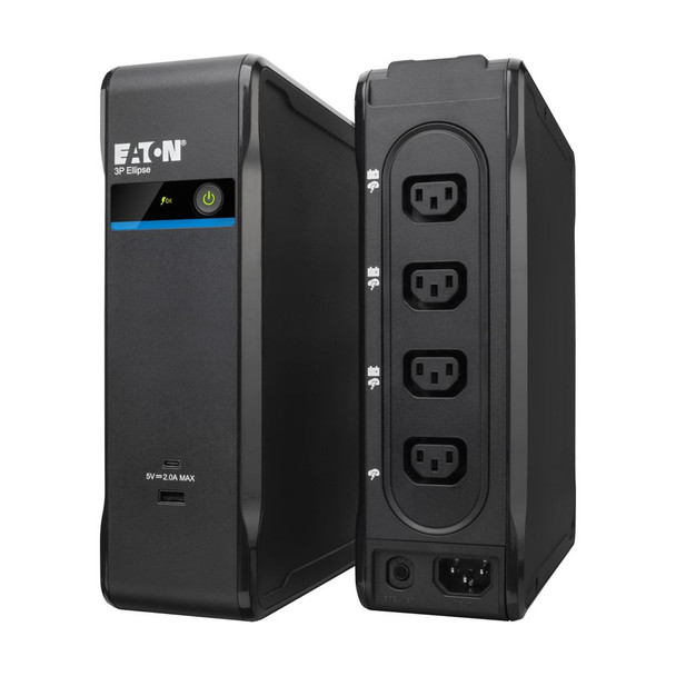 Eaton 3P Ellipse 700 USB IEC UPS – 700VA/420W, C13 Outlets & USB Charging