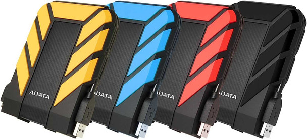 ADATA 1TB HD710 Pro Rugged External Hard Drive, 2.5", USB 3.1, IP68 Water/Dust Proof, Shock Proof, Yellow physical ADATA New AHD710P-1TU31-CYL MemoX