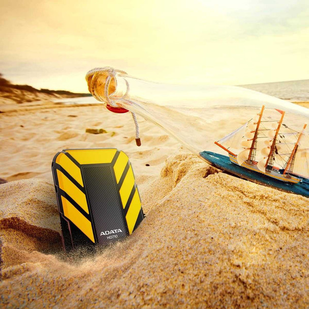 ADATA 1TB HD710 Pro Rugged External Hard Drive, 2.5", USB 3.1, IP68 Water/Dust Proof, Shock Proof, Yellow physical ADATA New AHD710P-1TU31-CYL MemoX