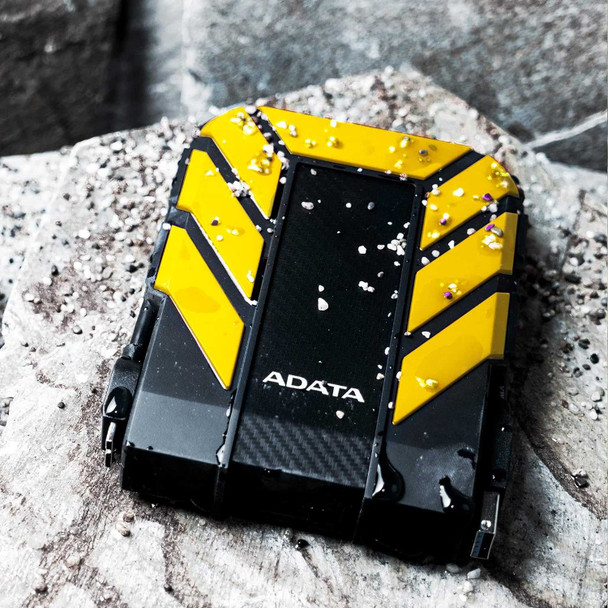 ADATA 1TB HD710 Pro Rugged External Hard Drive, 2.5", USB 3.1, IP68 Water/Dust Proof, Shock Proof, Yellow physical ADATA New AHD710P-1TU31-CYL MemoX