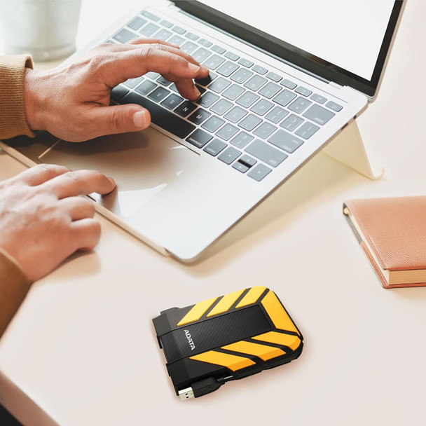ADATA 2TB HD710 Pro Rugged External Hard Drive, 2.5", USB 3.1, IP68 Water/Dust Proof, Shock Proof, Yellow