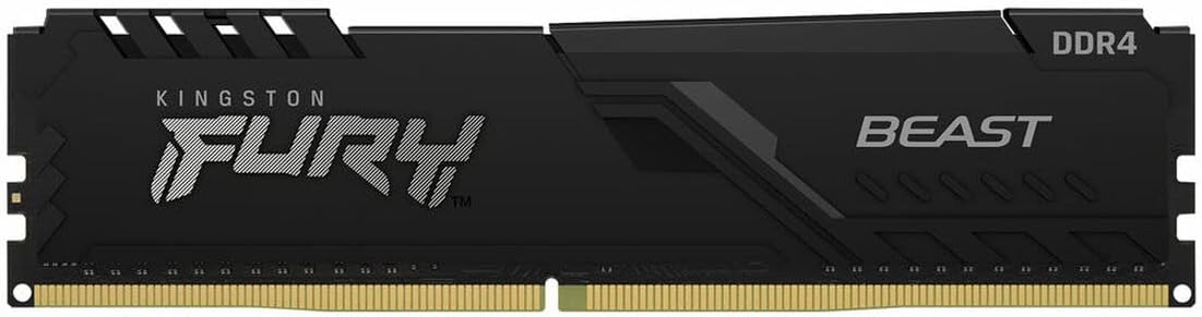 Kingston FURY Beast DDR4-3200 16GB（8GB×2 Kingston FURY Beast 16GB DDR4 3200 CL16 Desktop Memory Black – XMP