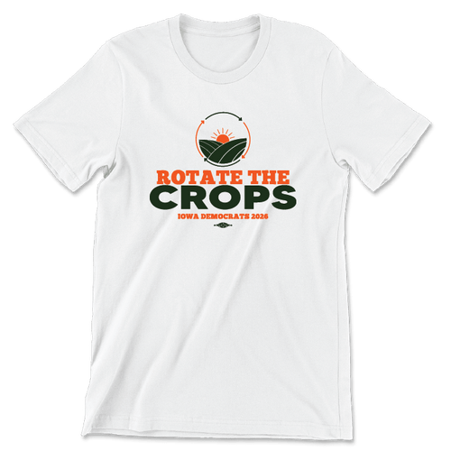 Rotate The Crops (Unisex White Tee)