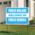 Public Dollars - Cyan (24" x 18" Coroplast Yard Sign)