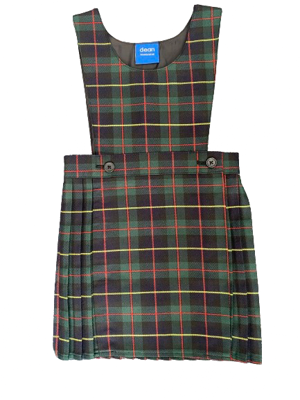 Ribblesdale Primary Green Tartan Pinafore