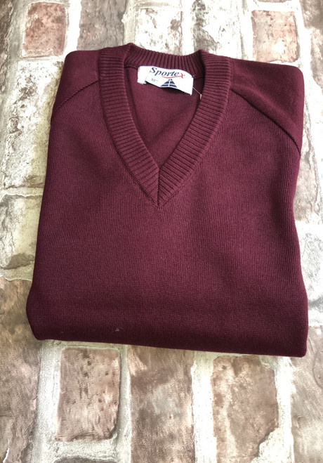 St Augustine`s Knitted V-Neck Jumper