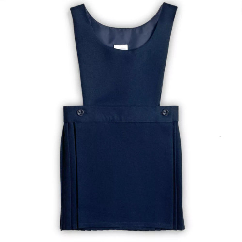 Girls Navy Pinafore