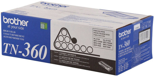 TN360 | Original Brother High-Yield Toner Cartridge - Black