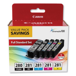 2075C006 | Canon PGI-280/CLI-281 | Original Canon 5 Ink Cartridge Combo Pack - Pigment Black, Black, Cyan, Magenta, Yellow