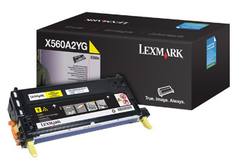 Original Lexmark X560A2YG X560 Yellow Toner Cartridge
