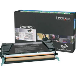 Original Lexmark C746H4KG C746 Black Return Program High-Yield Toner Cartridge Taa