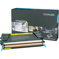 Original Lexmark Yellow Toner Cartridge  C734A2YG