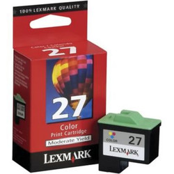 Original Lexmark #27 10N0227 Standard-Yield Inkjet Cartridge  Tri-Color