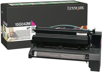 Original Lexmark 15G042M Return Program High-Yield Laser Toner Cartridge  Magenta