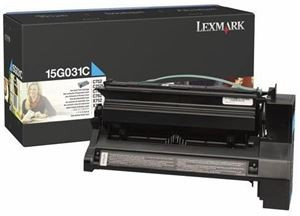 Original Lexmark 15G031C C752 Cyan Laser Toner Cartridge