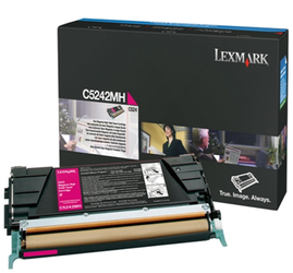 Original Lexmark C5242MH Magenta High-Yield Toner Cartridge
