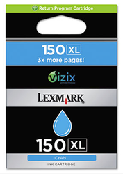 Original Lexmark 14N1615 #150xl Cyan High-Yield Return Program Toner Cartridge