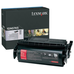 Original Lexmark 12A5745 Black High-Yield Toner Cartridge