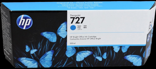 F9J76A | HP 727 | Original HP 300ml Ink Cartridge - Cyan