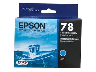 T078220S | Original Epson T078220-S (78) Claria Ink Cartridge - Cyan