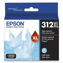 T312XL520S | Epson® 312XL | Original Epson® (T312XL520-S) Claria® High-Yield Ink Cartridge - Light Cyan