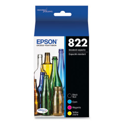 T822120BCS | Epson® T822 | Original Epson® T822120-BCS DURABrite Ultra® Ink Cartridge - Cyan, Magenta, Yellow, Black