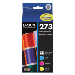 T273520S | Epson® 273 | Original Epson® (T273520-S) Claria® Ink Cartridge - Photo Black, Cyan, Magenta, Yellow