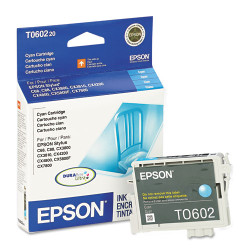 T060220S | Epson® 60 | Original Epson® (T060220-S) DURABrite Ultra® Ink Cartridge - Cyan