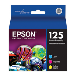 T125520S | Epson® 125 | Original Epson® (T125520-S) DURABrite Ultra® Ink Cartridge - Tri-Color