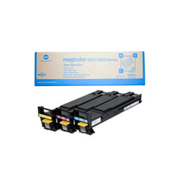 A06VJ33 | Original Konica Minolta Toner Cartridges - Yellow, Magenta, Cyan - 3-Pack