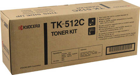 TK512C | 1T02F3CUS0 | Original Kyocera TK-512C Toner Cartridge - Cyan
