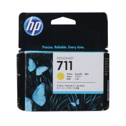CZ136A | HP 711 | Original HP Ink Cartridge 3-Pack – Yellow