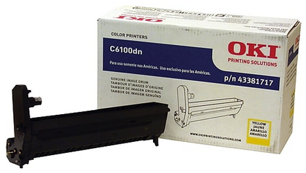 Original Okidata C6100 Drum Kit Yellow 43381717