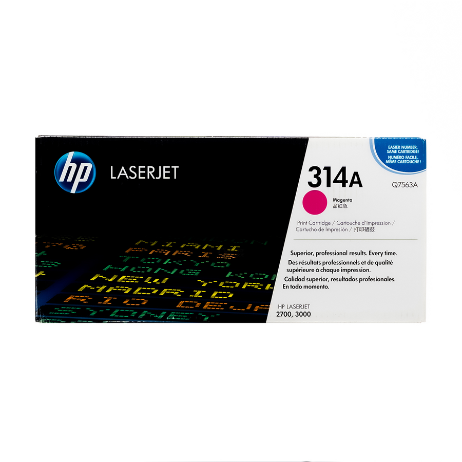 Original HP 314A Magenta Q7563A LaserJet Toner Cartridge