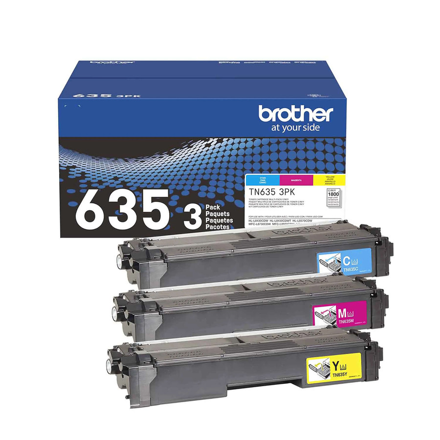 TN-6353PK | Original Brother Toner Cartridge 3-Pack Cyan, Magenta, Yellow
