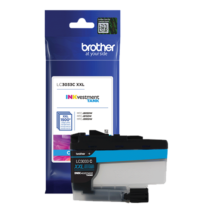 LC-3033CS | Original Brother Inkvestment Tank Super High-Yield Ink Cartridge - Cyan