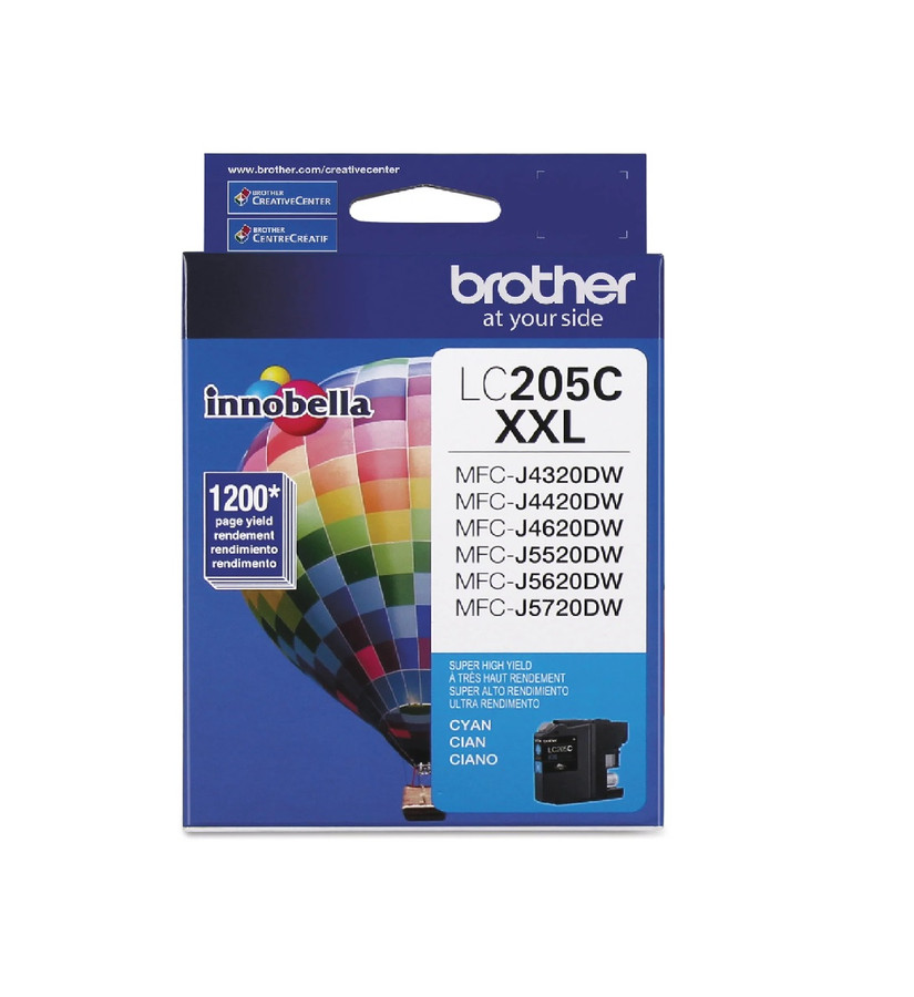 LC-205 | Original Brother High-Yield Ink Cartridge – Cyan