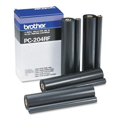 Original Brother PC204RF Ribbon Refills 4 Pack