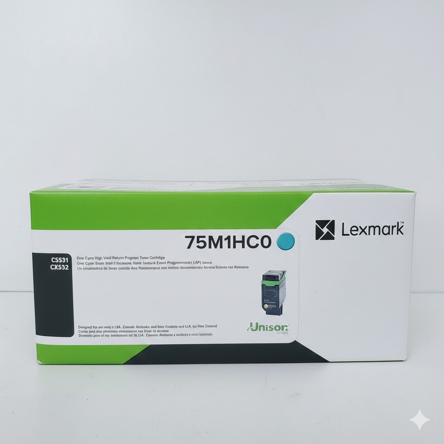 75M1HC0 | CS531/CX532 | Original Lexmark High-Yield Toner Cartridge - Cyan