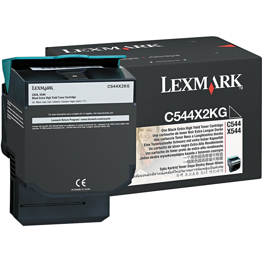 Original Lexmark C544X2KG Black Extra High-Yield Toner Cartridge