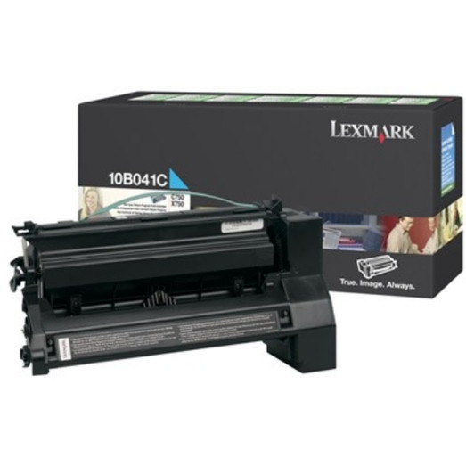 Original Lexmark 10B041C C750 Cyan Prebate Return Program Toner Cartridge