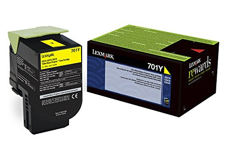 Original Lexmark 70C00YG Unison 701Y Return Program Yellow Toner Cartridge