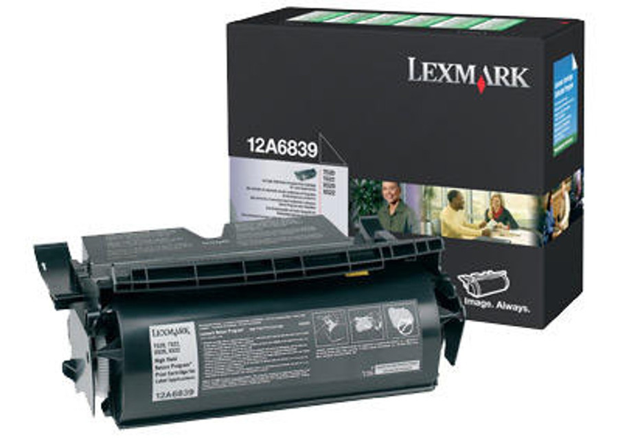 Original Lexmark 12A6839 *RP High-Yield Laser Print Cartridge for Label Applications  Black