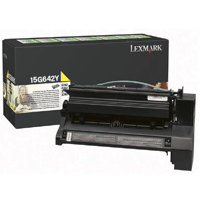 Original Lexmark 15G642Y C752/62 Yellow Return Program High Yield Toner Cartridge Taa