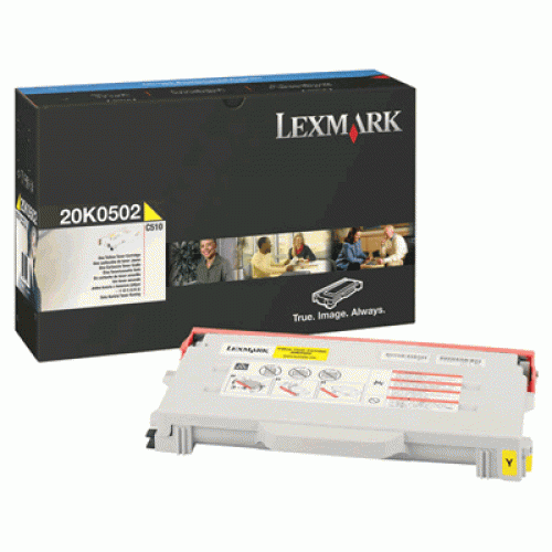 Original Lexmark 20K0502 Laser Toner Cartridge  Yellow