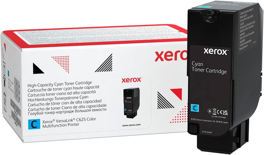 006R04637 | VersaLink C625 | Original Xerox High-Yield Toner Cartridge - Cyan