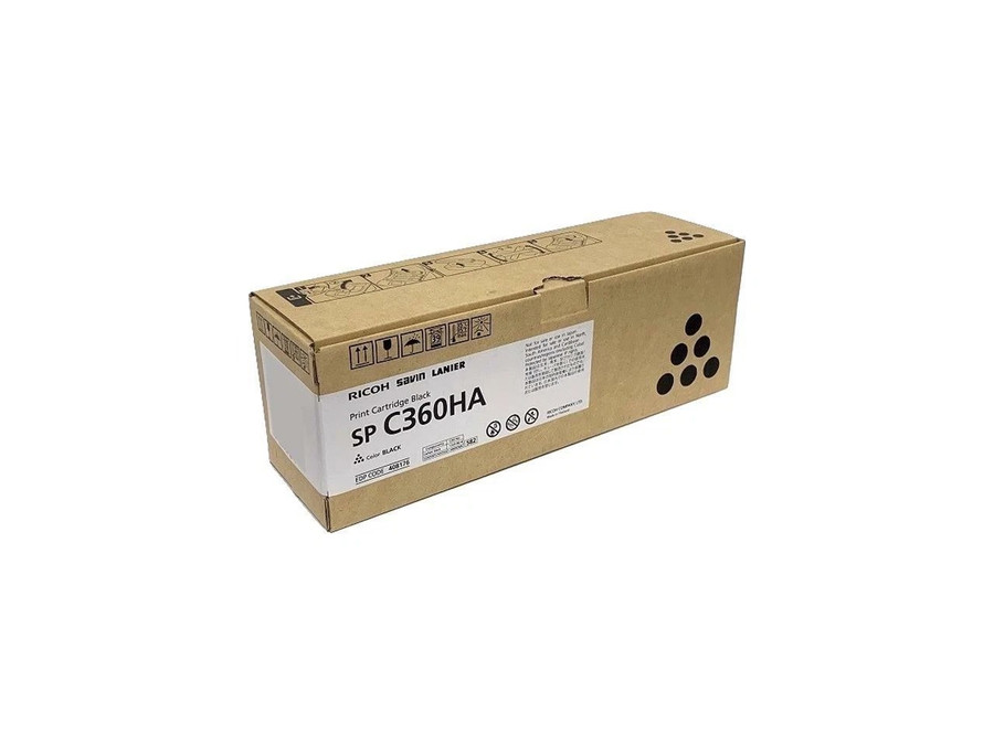 408176 | SP C360HA | Original Ricoh High-Yield  Toner Cartridge - Black