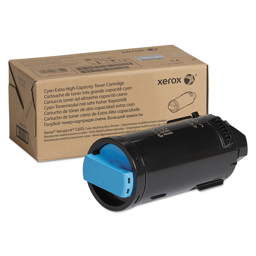 106R04010 | VersaLink C605 | Original Xerox Extra High-Yield Toner Cartridge - Cyan