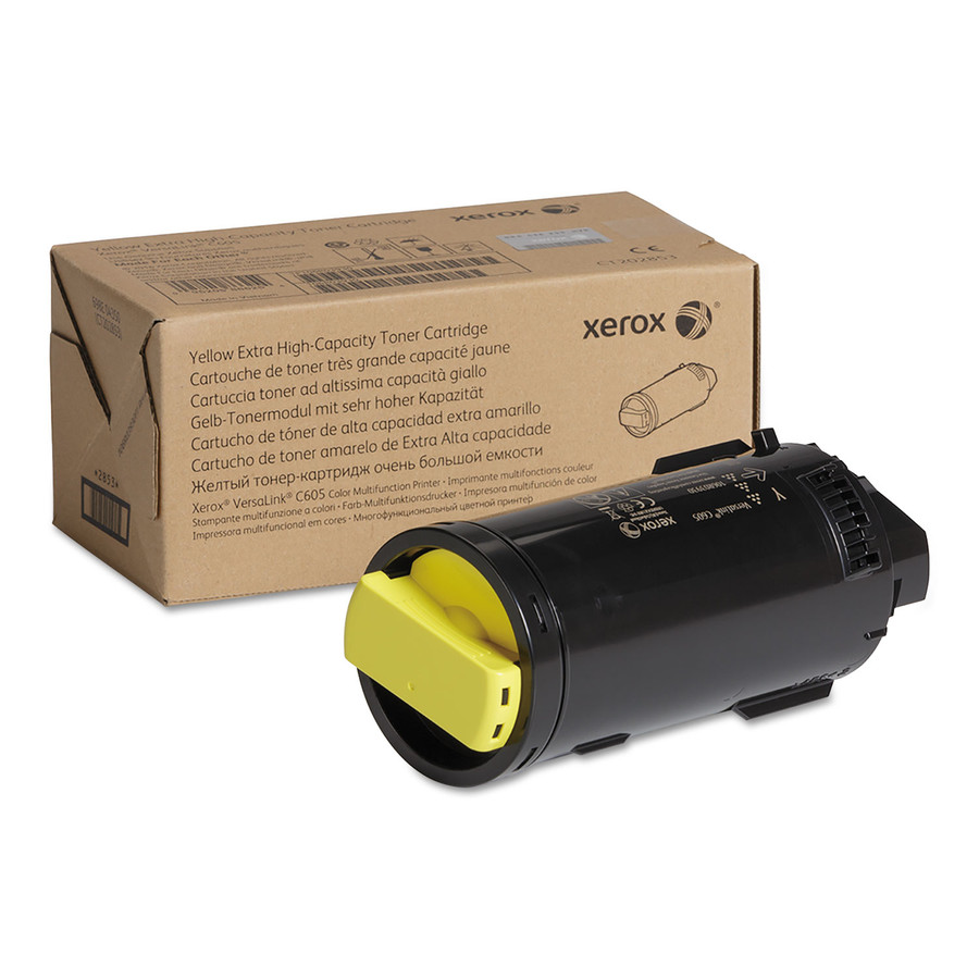 106R04012 | VersaLink C605 | Original Xerox Extra High-Yield Toner Cartridge - Yellow